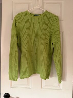 Karen Scott XL Green Crewneck Sweater